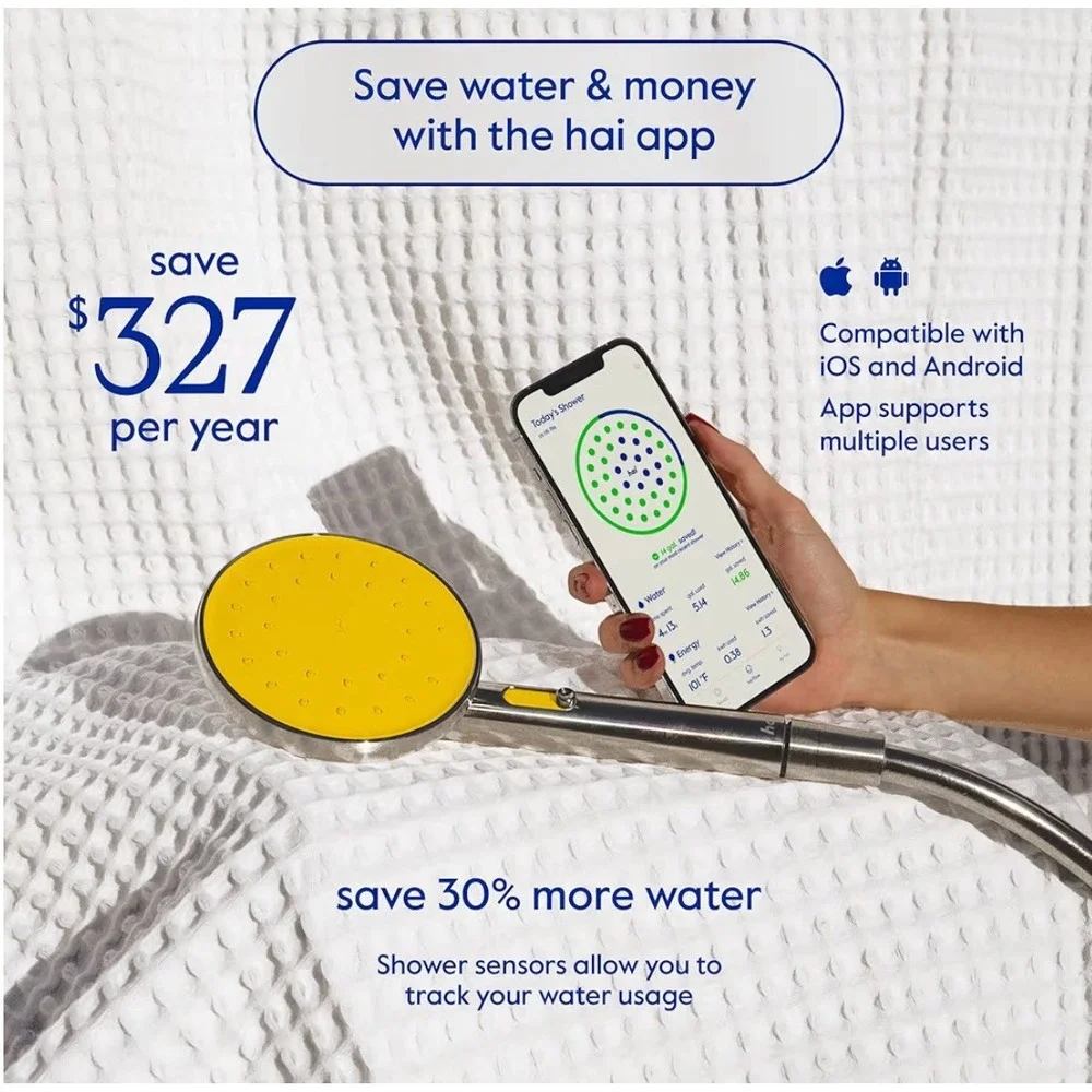hai Smart Spa-Shower System Showerhead Bluetooth 1.8 Gpm CITRON New Sealed